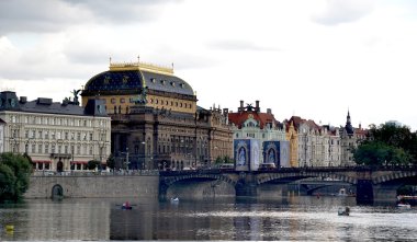 The national theatre in Prague clipart