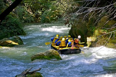 Rafting in Umbria clipart