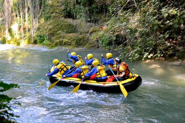 Rafting in Umbria clipart