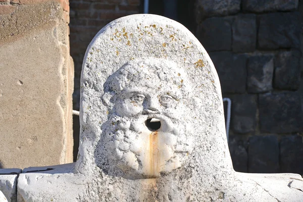 Close-up of Neptunes Fountain in Ercolano excavations — Stock Photo, Image