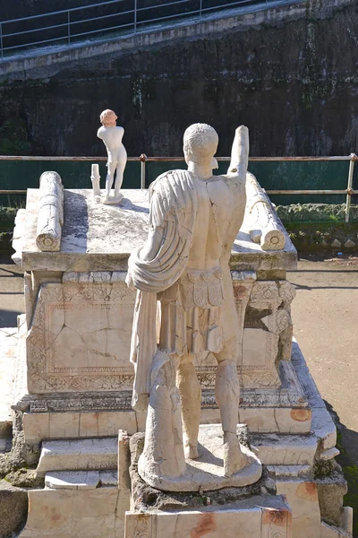 Statue für nonio balbo in herculaneum — Stockfoto