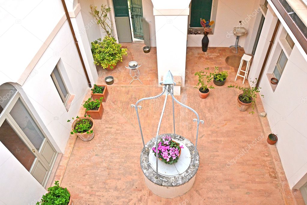 Courtyard of an Italian residence