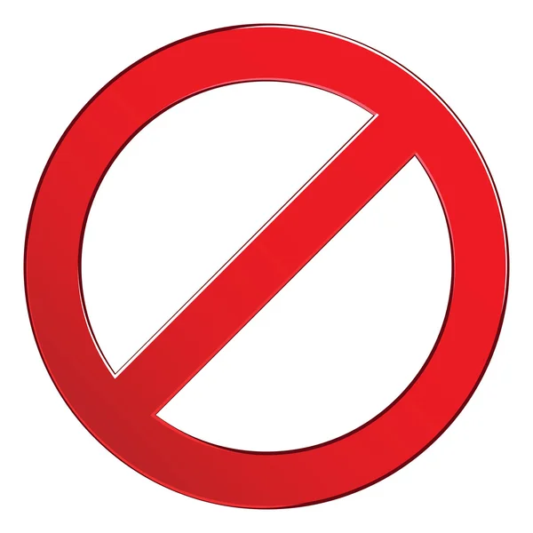 Sign forbidden — Stock Vector