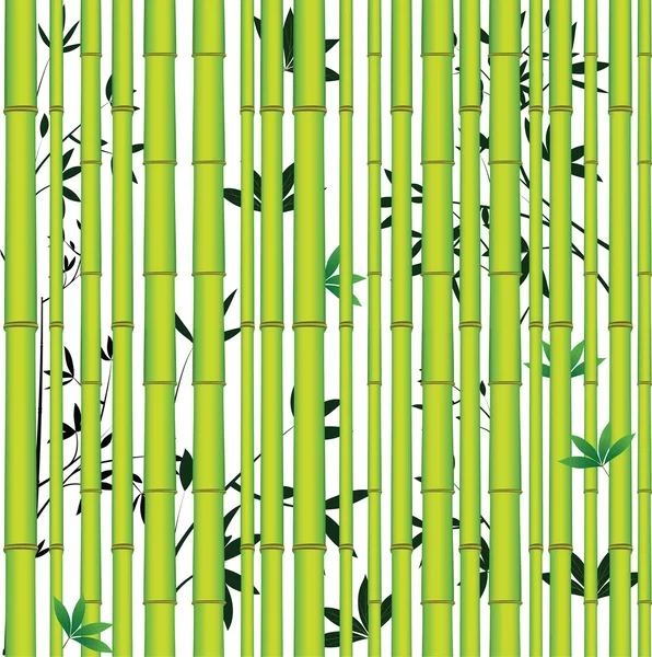 Bamboo seamless asian forest — Stock Vector