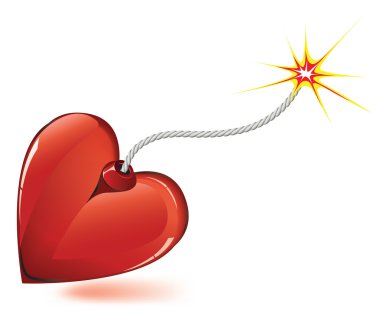 Heart bomb clipart