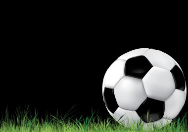 Soccer background with ball clipart