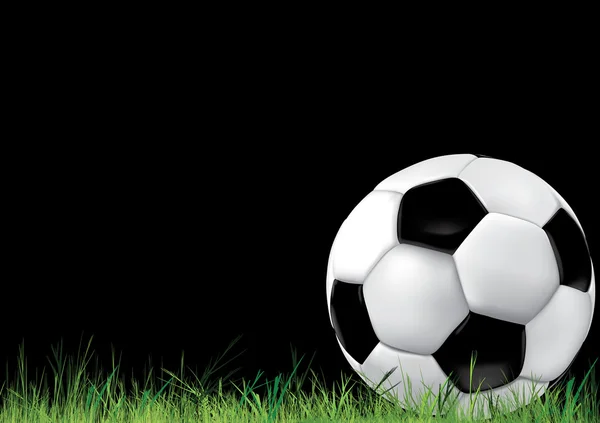 Φόντο ποδόσφαιρο με την μπάλα — Διανυσματικό Αρχείο