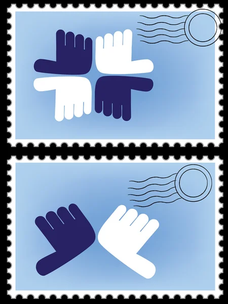 Vector de sello postal — Vector de stock