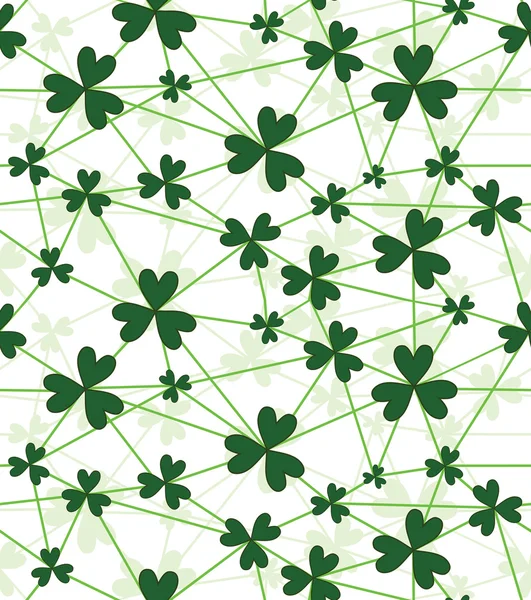 Stock vector Shamrock flower background.