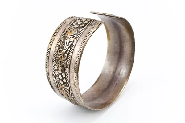 Antique silver bracelet — Stock Photo, Image