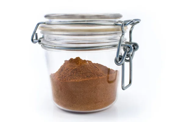 Red pepper powder in jar — Stock Photo, Image