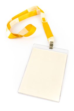 Blank ID card tag clipart