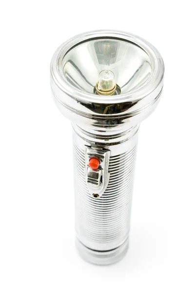 Alte Metall-Taschenlampe — Stockfoto