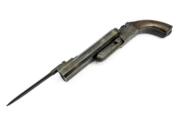Pistola velha com baioneta — Fotografia de Stock