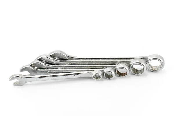 Silver spanners — Stock Photo, Image