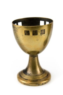 Old brass egg cup clipart