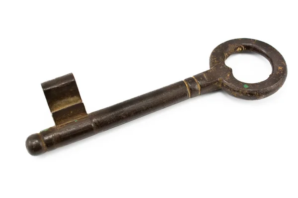 Stary zardzewiały klucz — Zdjęcie stockowe