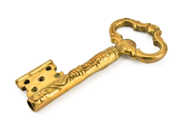 Antyczny złoty klucz — Zdjęcie stockowe
