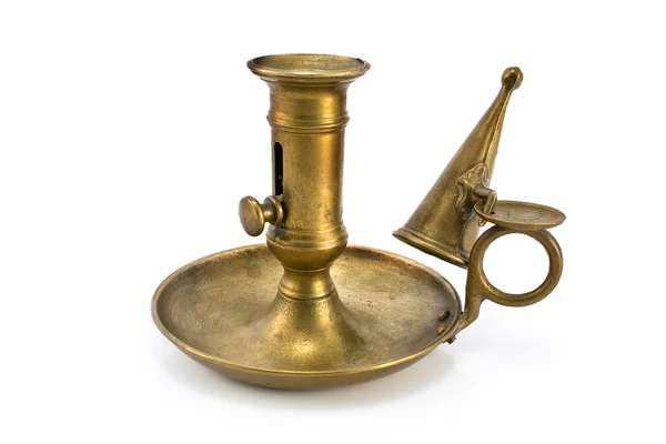 Old bronze candlestick — Stock Photo, Image