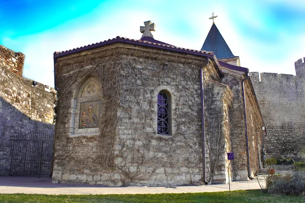 Igreja bizantina na fortaleza de Kalemegdan - Belgred, Sérvia — Fotografia de Stock
