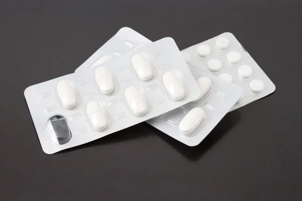 Közelkép tabletták — Stock Fotó