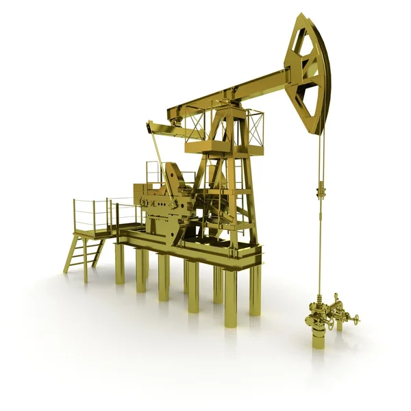 Engineering 3D model of oil production equipment (oil pump-jack ...