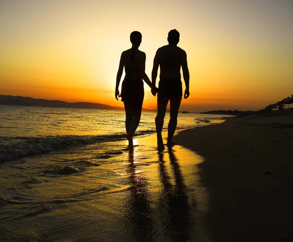 stock image Romantic Beach Walk