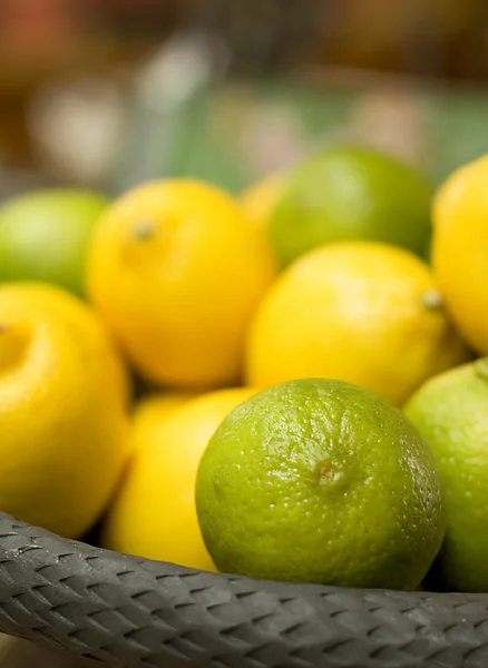 stock image Green and yellow citrus fruits