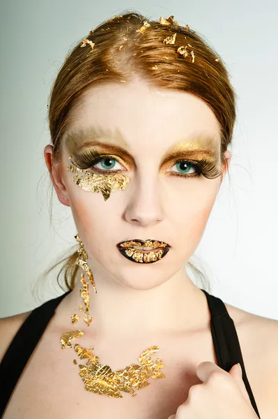 Golden Face — Stock Photo, Image