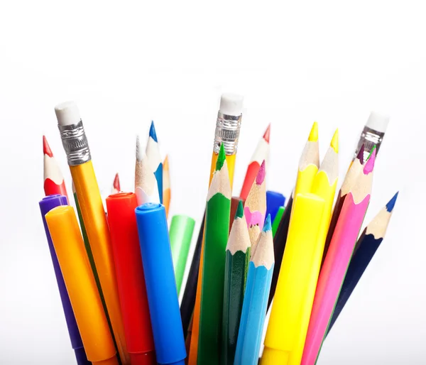 Gekleurde pennen — Stockfoto