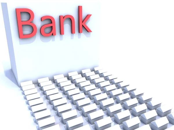 銀行の不動産の支配 — ストック写真