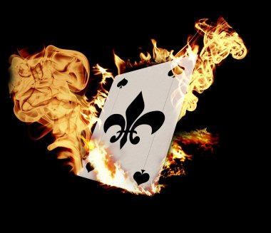 Burning Card clipart