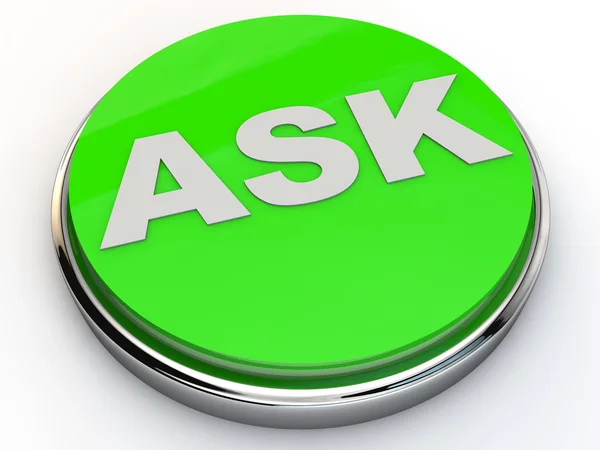 Button Ask — Stock Photo, Image