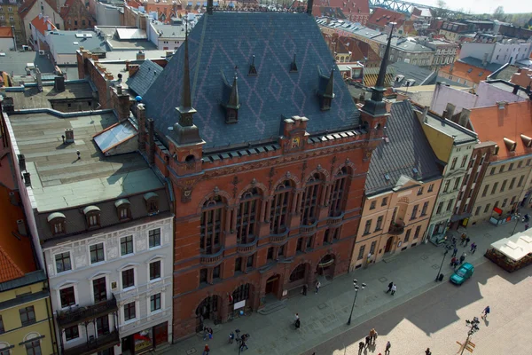 Артус суд, рыночная площадь Торунь, Польша — стоковое фото