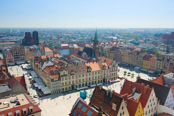 Staroměstské náměstí s radnicí, wroclaw — Stock fotografie