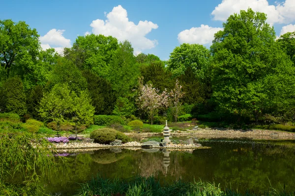 Ogród japoński, Wrocław, Polska — Zdjęcie stockowe