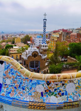 Parc guell Barcelona, İspanya