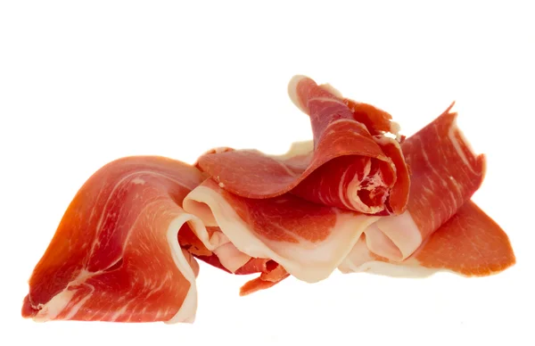 Jamon serrano - cured ham — Stock Photo, Image