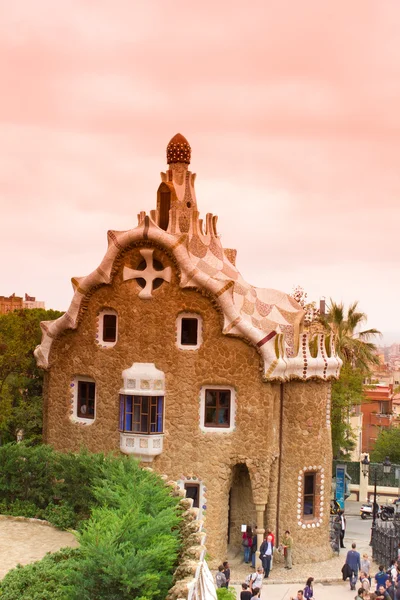 Park Guell, Barcelona, Espanha Imagem De Stock