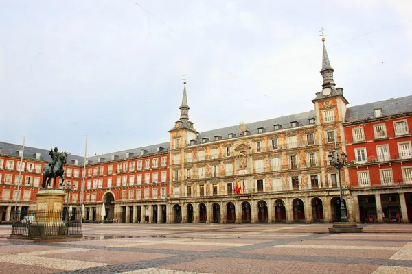 Plaza Mayor, Madrid, Spanien - Stock-foto