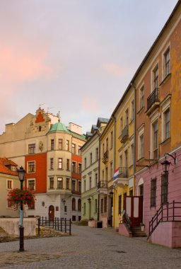 Street in Lublin, Poland clipart