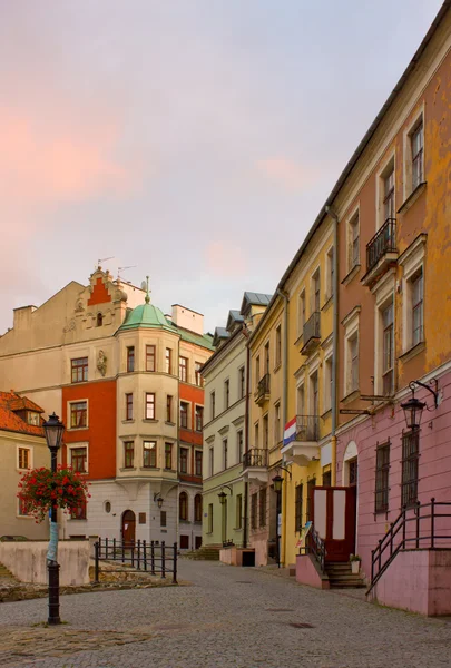 Straße in Lublin, Polen — Stockfoto