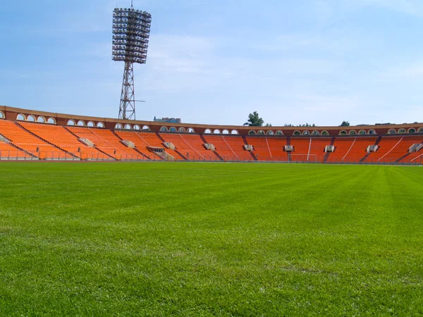 Empty football field — Stock Photo, Image