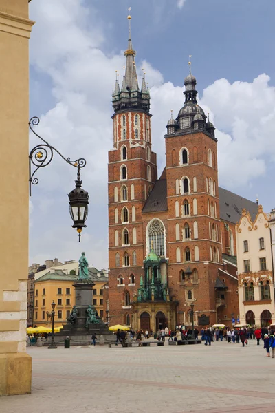 Церковь Святой Марии в Кракове, Польша — стоковое фото