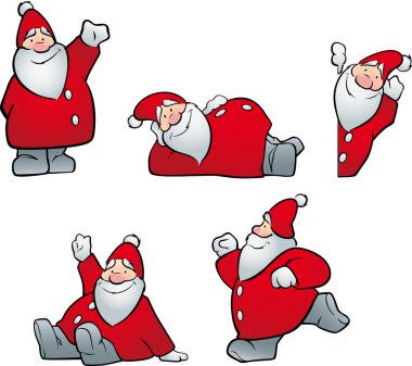 Weihnachtsmänner clipart