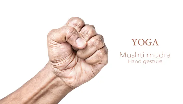 Mushti mudra de yoga — Foto de Stock
