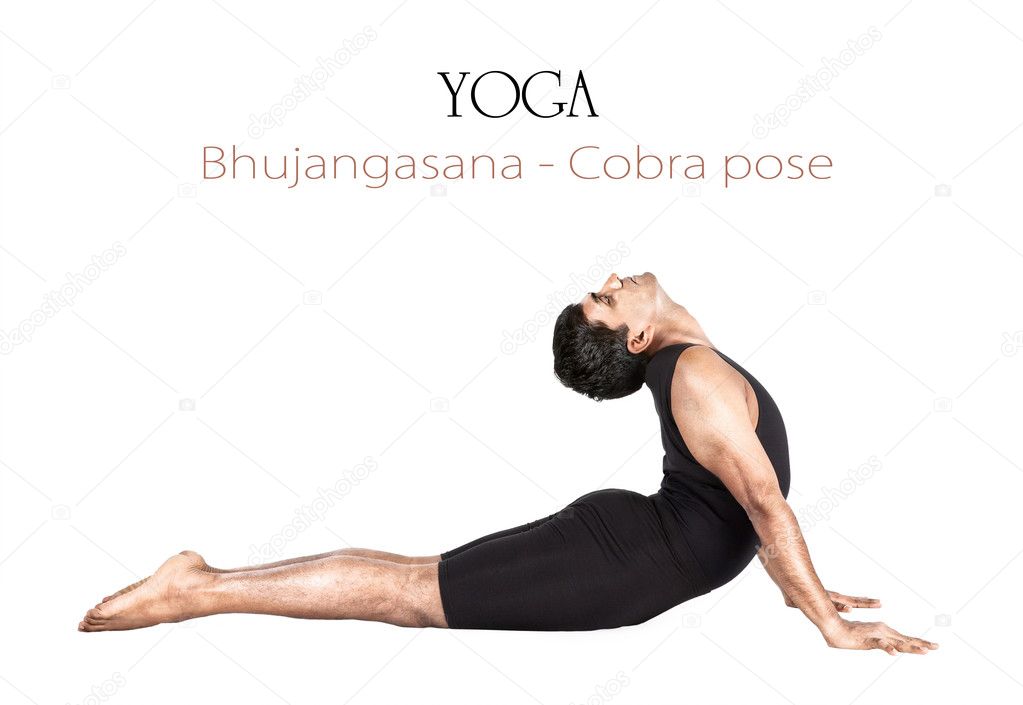 Yoga bhujangasana cobra pose