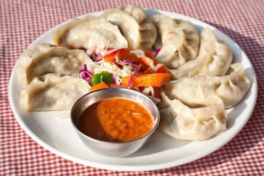 Vegetarian Nepalese momo clipart