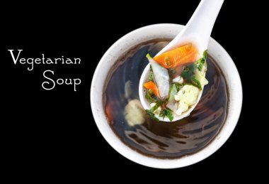 Vegetarian soup clipart