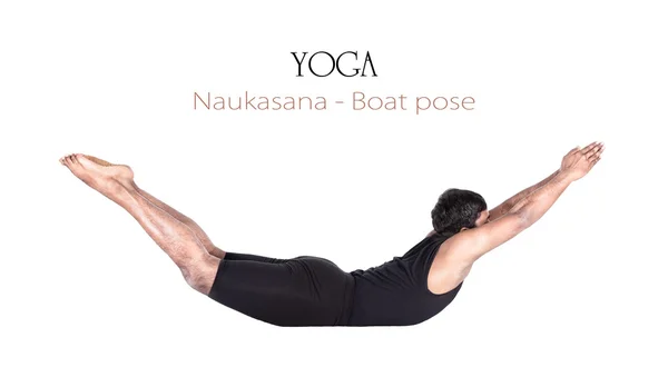 stock image Yoga naukasana boat pose